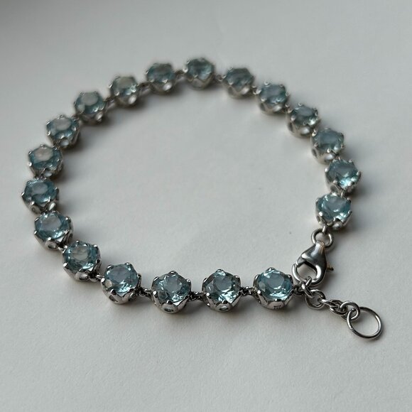 Blue Nile Sky Blue Topaz Bracelet in Sterling Silver - Picture 4 of 11